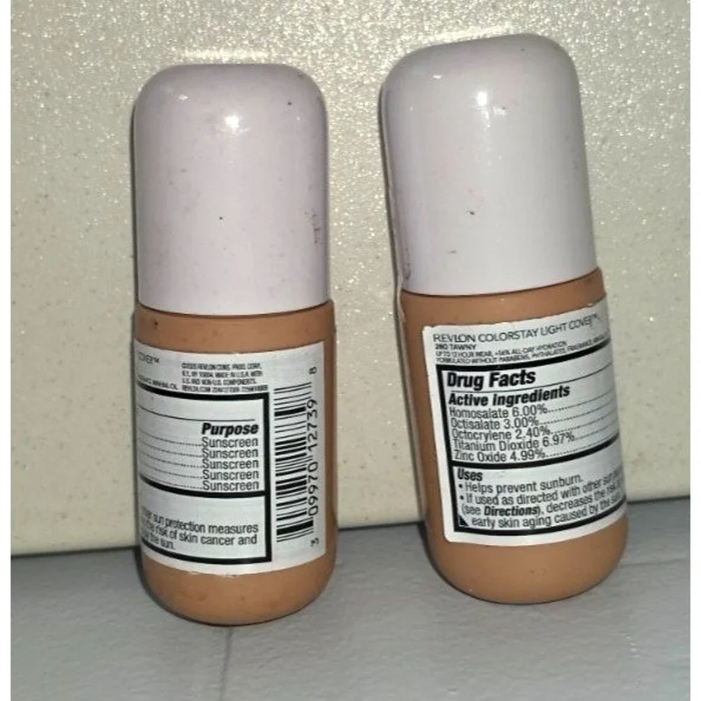Revlon Colorstay Light Cover Foundation 12 hour Lot of 2 280 Tawny